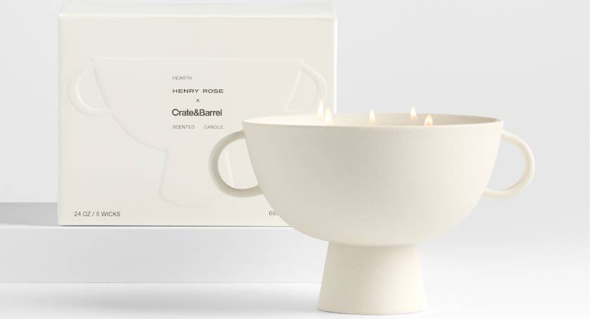 Henry Rose Crafts Scented Candle with Crate & Barrel